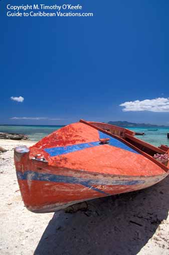Caribbean Photos - Anguilla - Colorful Fishing Boat - copyright M. Timothy O'Keefe - Guide To Caribbean Vacations.com 