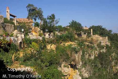 Altos de Chavon sits on a cliff Southeast Dominican  Republic