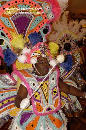 Bahamas Junkanoo Festival Parade Costume 7 Copyright M. Timothy O'Keefe - www.GuideToCaribbeanVacations.com